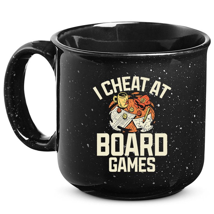 Board Games Dice Design For Tabletop Player Game Night Host 15oz Campfire Ceramic Mug