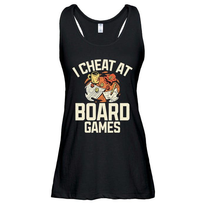 Board Games Dice Design For Tabletop Player Game Night Host Ladies Essential Flowy Tank