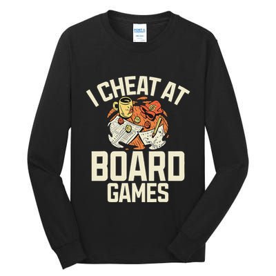 Board Games Dice Design For Tabletop Player Game Night Host Tall Long Sleeve T-Shirt