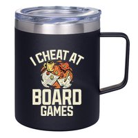 Board Games Dice Design For Tabletop Player Game Night Host 12oz Stainless Steel Coffee Mug