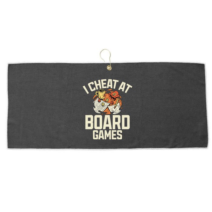 Board Games Dice Design For Tabletop Player Game Night Host Large Microfiber Waffle Golf Towel