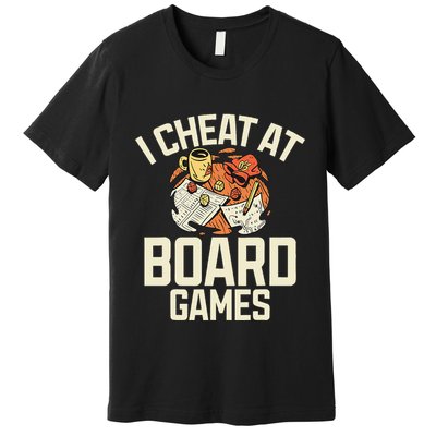 Board Games Dice Design For Tabletop Player Game Night Host Premium T-Shirt