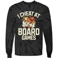 Board Games Dice Design For Tabletop Player Game Night Host Tie-Dye Long Sleeve Shirt
