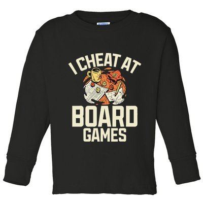 Board Games Dice Design For Tabletop Player Game Night Host Toddler Long Sleeve Shirt