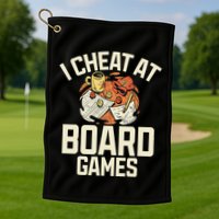 Board Games Dice Design For Tabletop Player Game Night Host Golf Towel