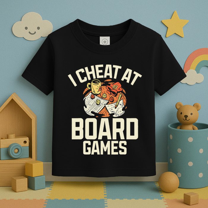 Board Games Dice Design For Tabletop Player Game Night Host Toddler T-Shirt
