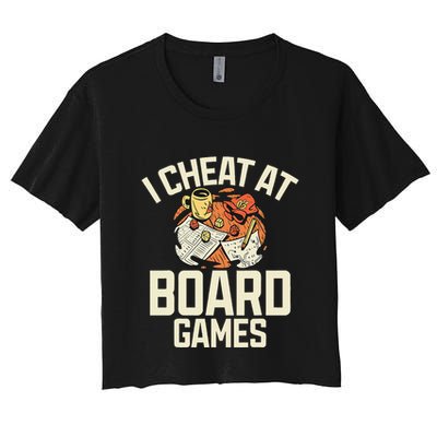 Board Games Dice Design For Tabletop Player Game Night Host Crop Top