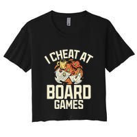 Board Games Dice Design For Tabletop Player Game Night Host Crop Top