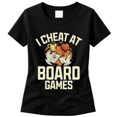 Board Games Dice Design For Tabletop Player Game Night Host Womens T-Shirt