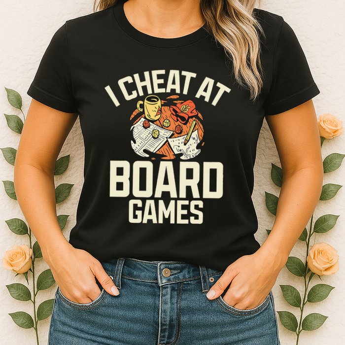 Board Games Dice Design For Tabletop Player Game Night Host Womens T-Shirt