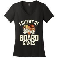 Board Games Dice Design For Tabletop Player Game Night Host Women's V-Neck T-Shirt