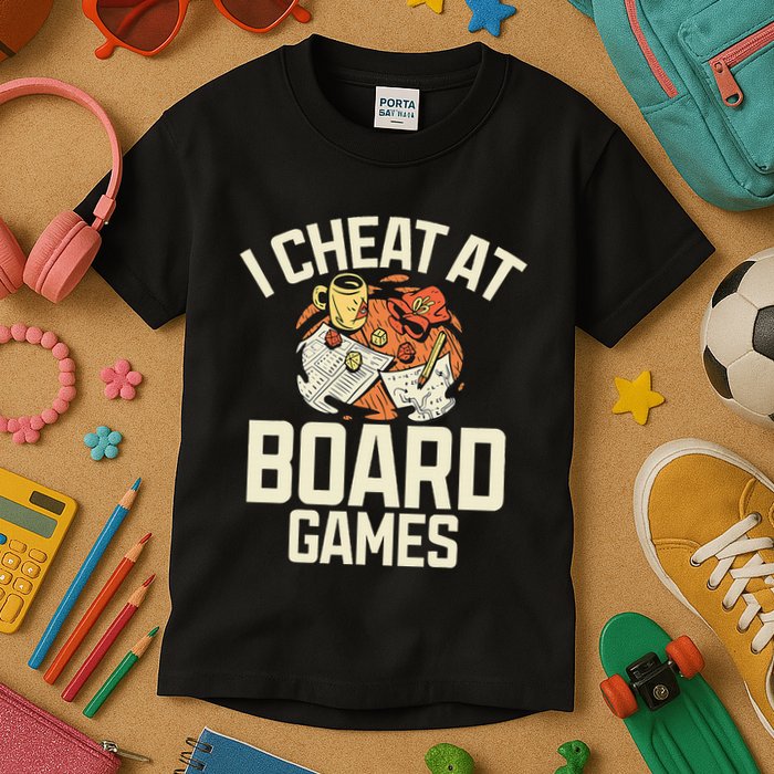 Board Games Dice Design For Tabletop Player Game Night Host Kids T-Shirt