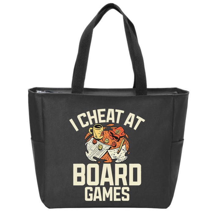 Board Games Dice Design For Tabletop Player Game Night Host Zip Tote Bag