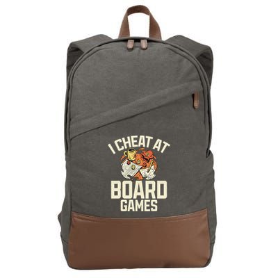 Board Games Dice Design For Tabletop Player Game Night Host Cotton Canvas Backpack