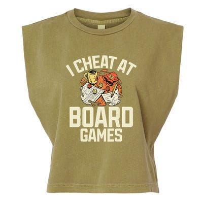 Board Games Dice Design For Tabletop Player Game Night Host Garment-Dyed Women's Muscle Tee