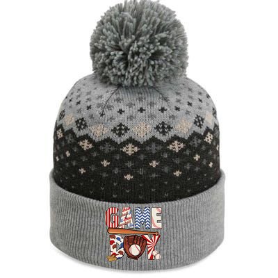 Baseball Game Day The Baniff Cuffed Pom Beanie