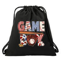 Baseball Game Day Drawstring Bag