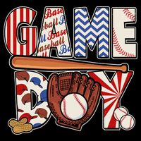 Baseball Game Day Drawstring Bag