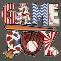 Baseball Game Day Cotton Canvas Backpack