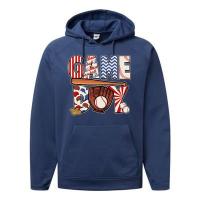 Baseball Game Day Performance Fleece Hoodie