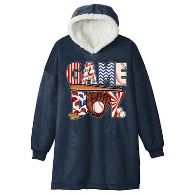 Baseball Game Day Hooded Wearable Blanket