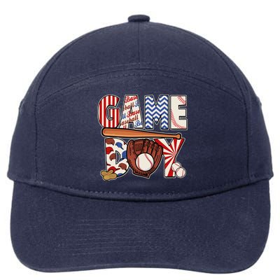 Baseball Game Day 7-Panel Snapback Hat