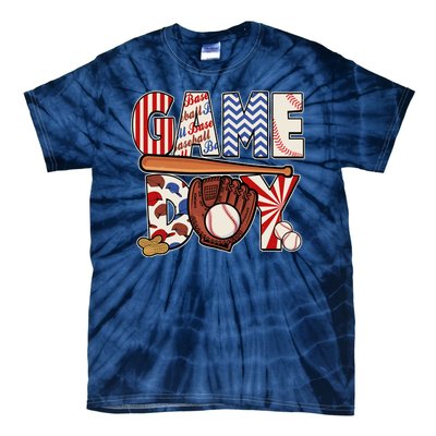 Baseball Game Day Tie-Dye T-Shirt