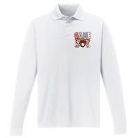 Baseball Game Day Performance Long Sleeve Polo