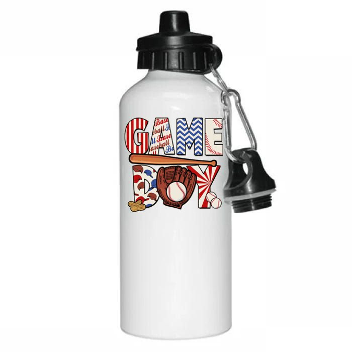 Baseball Game Day Aluminum Water Bottle