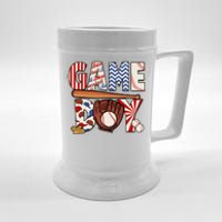 Baseball Game Day Beer Stein