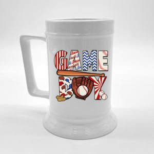 Baseball Game Day Beer Stein