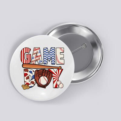 Baseball Game Day Button