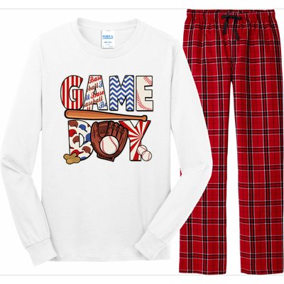 Baseball Game Day Long Sleeve Pajama Set