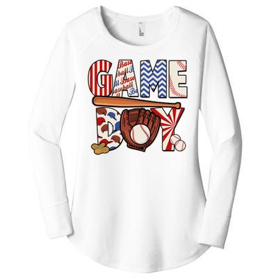 Baseball Game Day Women's Perfect Tri Tunic Long Sleeve Shirt