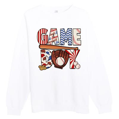 Baseball Game Day Premium Crewneck Sweatshirt