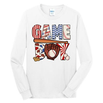 Baseball Game Day Tall Long Sleeve T-Shirt