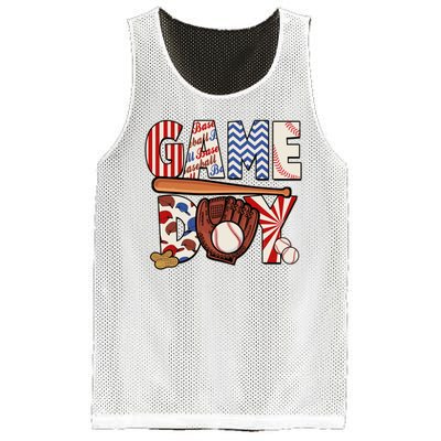 Baseball Game Day Mesh Reversible Basketball Jersey Tank