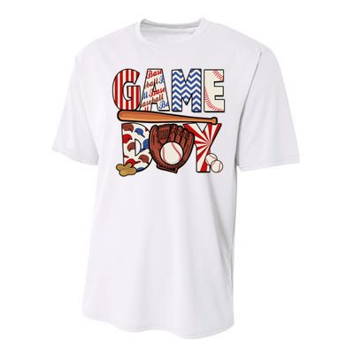 Baseball Game Day Performance Sprint T-Shirt