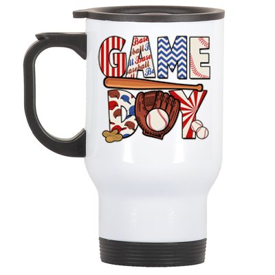 Baseball Game Day Stainless Steel Travel Mug