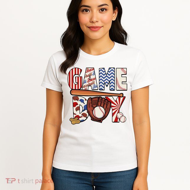 Baseball Game Day Womens T-Shirt