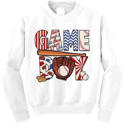 Baseball Game Day Kids Sweatshirt