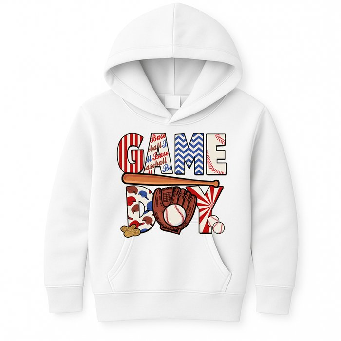 Baseball Game Day Kids Hoodie