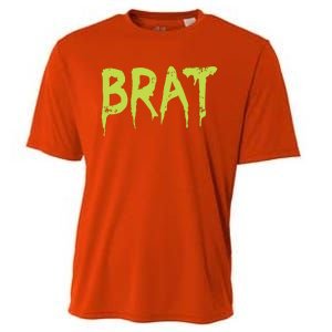 Brat Grunge Distressed Cooling Performance Crew T-Shirt