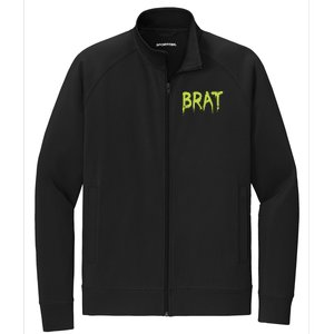 Brat Grunge Distressed Stretch Full-Zip Cadet Jacket