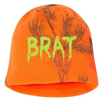 Brat Grunge Distressed Kati - Camo Knit Beanie