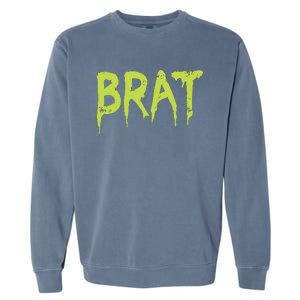 Brat Grunge Distressed Garment-Dyed Sweatshirt