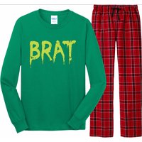 Brat Grunge Distressed Long Sleeve Pajama Set