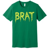 Brat Grunge Distressed Premium T-Shirt