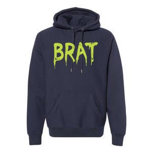 Brat Grunge Distressed Premium Hoodie