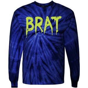 Brat Grunge Distressed Tie-Dye Long Sleeve Shirt